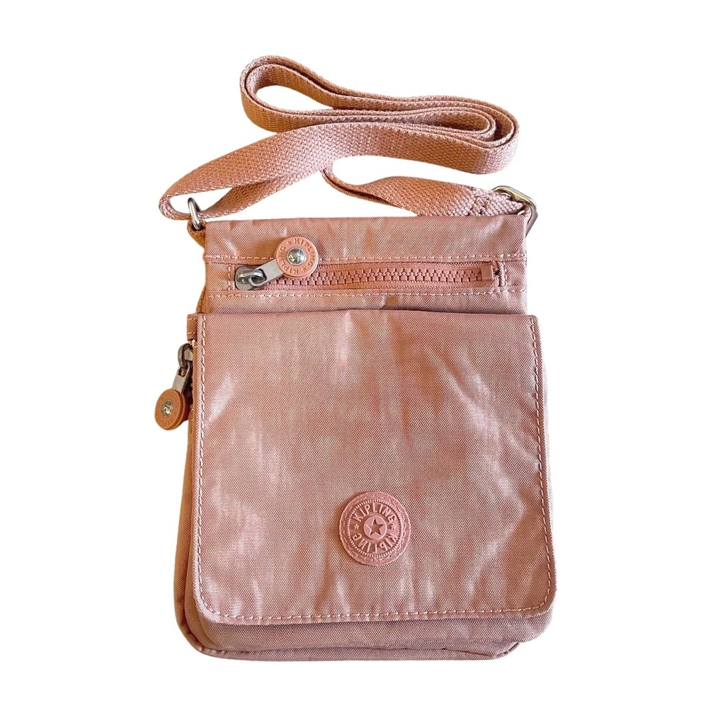 Kipling El Dorado Small Crossbody Mini Purse Bag Dusty Pink Rose Zip Pouch